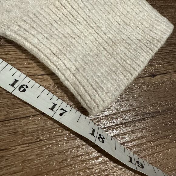 Loft Cozy Sweater Fair Isle Cottage Cotton Wool Blend Oatmeal Pink Burgundy READ - Picture 9 of 9